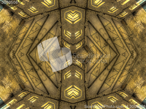 Image of Ethnic pattern. Abstract kaleidoscope  fabric design.