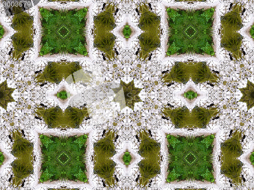 Image of Ethnic pattern. Abstract kaleidoscope  fabric design.