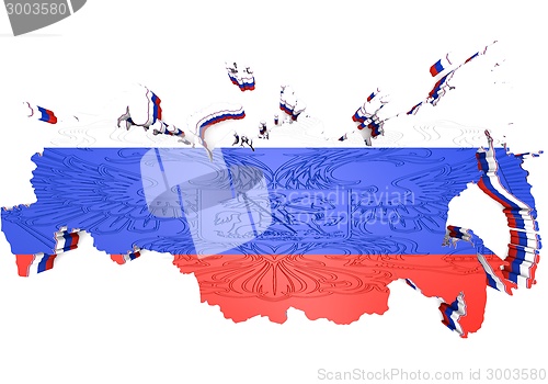 Image of Illistration of Russia map