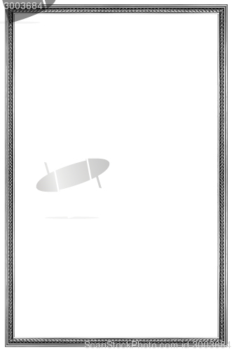 Image of Rectangular Silver Picture Frame