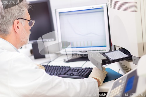 Image of Life scientist researching in the laboratory.