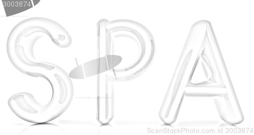 Image of "Spa" 3d text