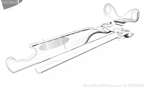 Image of can opener (CLIPPING PATH)