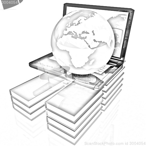 Image of concept of online education