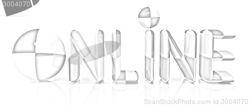 Image of On-line 3d text