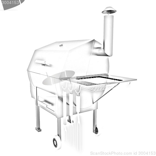 Image of oven barbecue grill