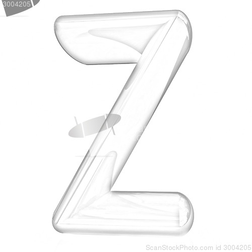 Image of Alphabet on white background. Letter "Z"