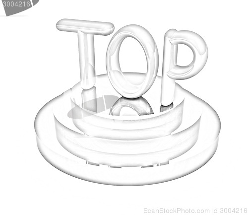 Image of Top icon on white background