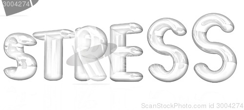 Image of stress 3d text