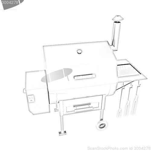 Image of oven barbecue grill