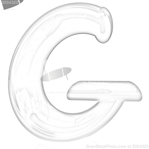 Image of Alphabet on white background. Letter "G"