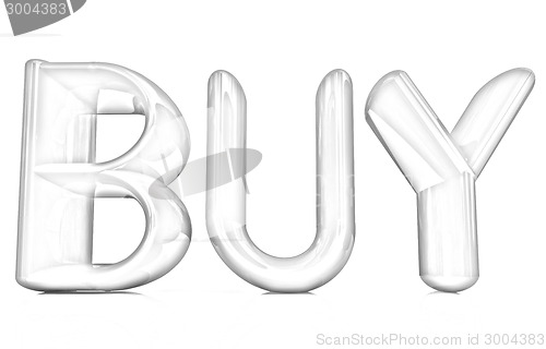 Image of 3d text "BUY"