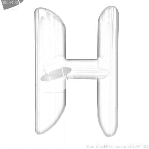 Image of Alphabet on white background. Letter "H"