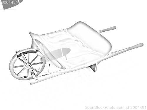 Image of metal wheelbarrow