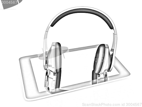 Image of Phone and headphones 