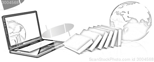 Image of concept of online education