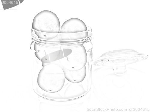 Image of Jar with peaches