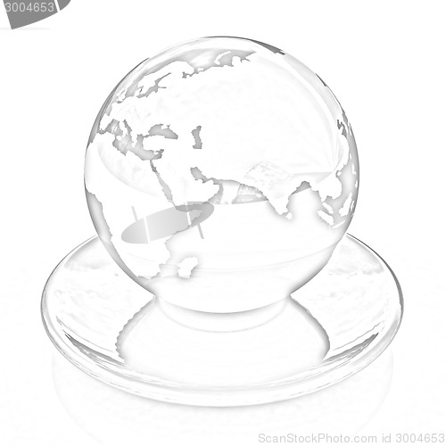 Image of Globe on a saucer