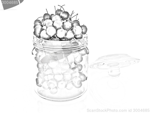Image of Bank of fresh cherries