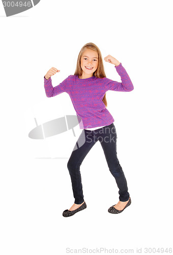 Image of Young girl dancing.