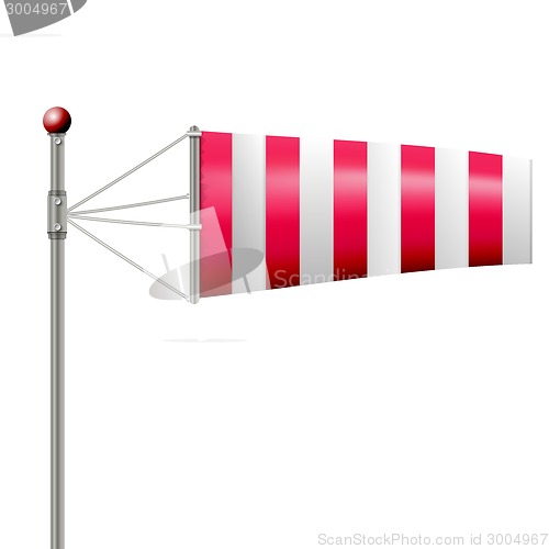 Image of Vector illustration of red windsock