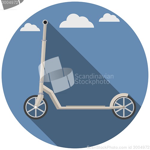 Image of Flat vector icon for Kick Scooter