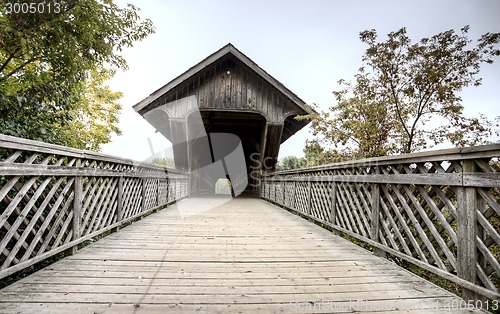 Image of Wooden Covered Bridge