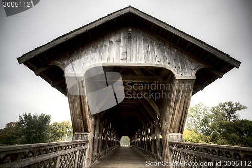 Image of Wooden Covered Bridge