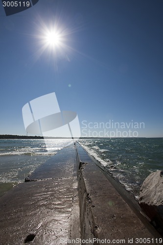 Image of Break Wall on Lake Huron