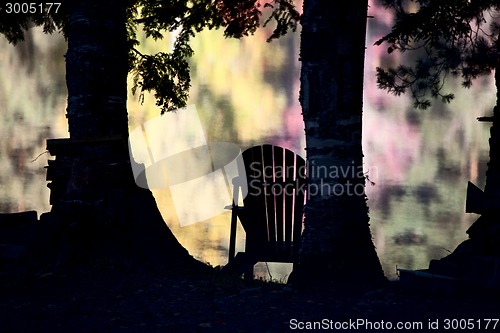 Image of Beach Chairs in Autumn