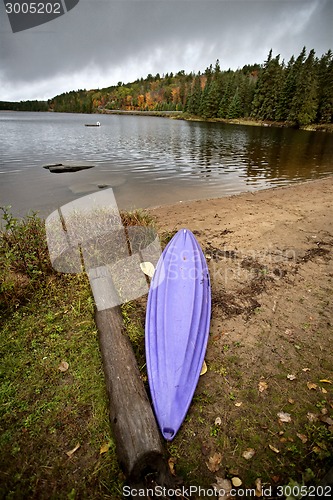 Image of Canoe and Lake