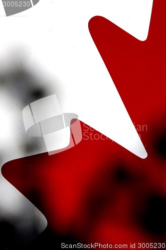 Image of Abstract Canadian Flag