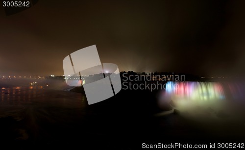 Image of Night Photo Niagara Falls