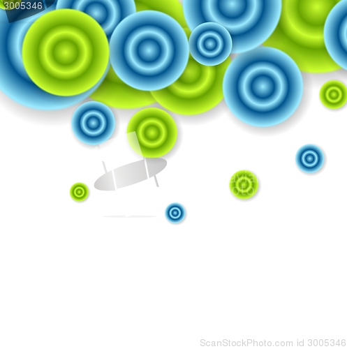 Image of Bright abstract circles vector design