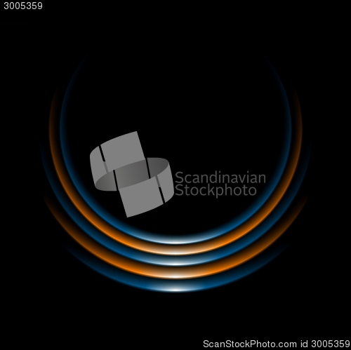 Image of Glow curve logo on black background