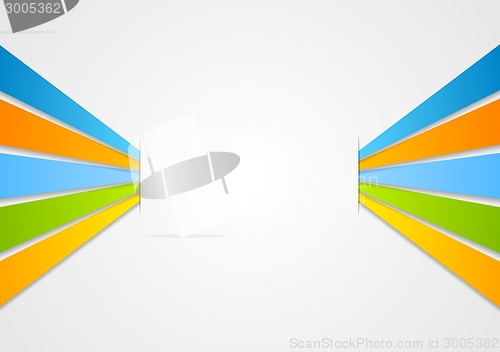 Image of Vector colorful stripes