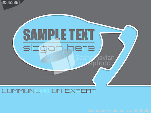 Image of Communication company advertisement background design