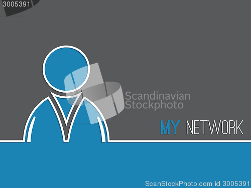 Image of Network advertising background