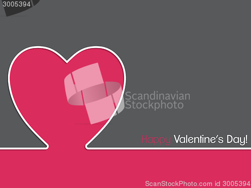 Image of Simple valentine card design