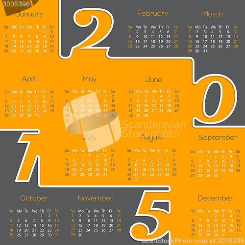 Image of Cool new 2015 calendar design