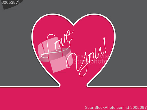 Image of Simple valentine card