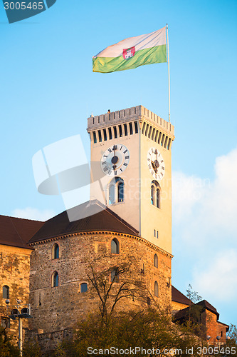 Image of Ljubljana castle, Slovenia, Europe.