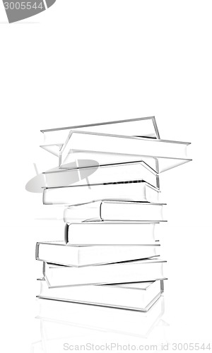 Image of colorful real books