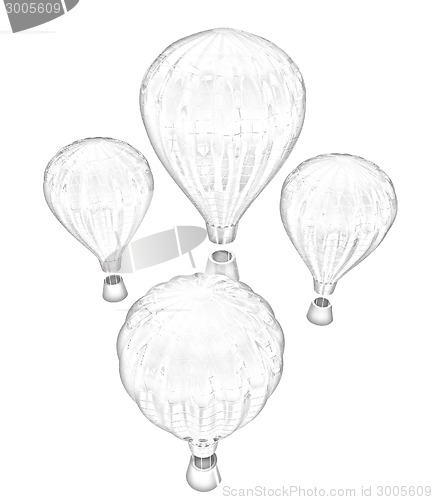 Image of Hot Air Balloons with Gondola