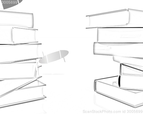 Image of colorful real books