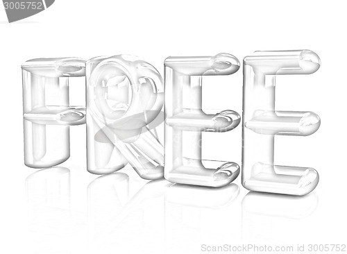 Image of 3d colorfull text " FREE"