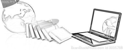 Image of concept of online education