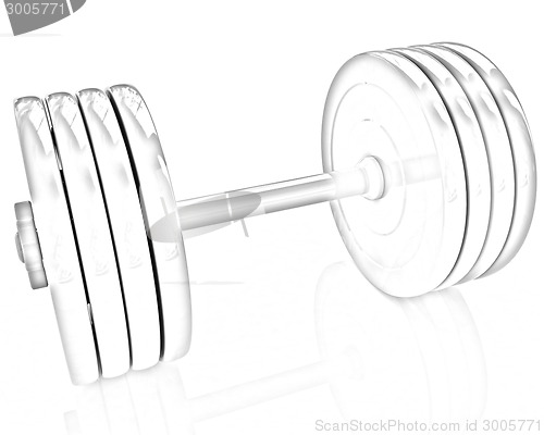 Image of Colorful dumbbell 