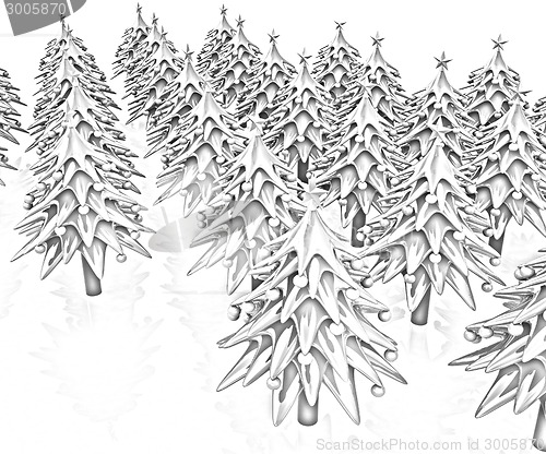 Image of Christmas trees