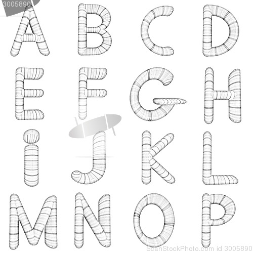 Image of Wooden Alphabet set 